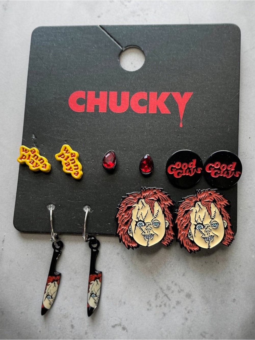 CHUCKY Good Guys Earring Set